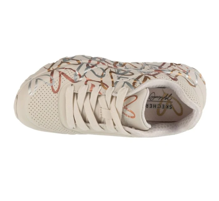 Skechers JGoldCrown: Uno Lite - Metallic 314067L-NTMT White 29 Skechers JGoldCrown: Uno Lite - Metallic 314067L-NTMT White 29