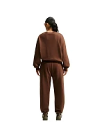 Dámská mikina Nike Studio Fleece, hnědá, IM8082, 259