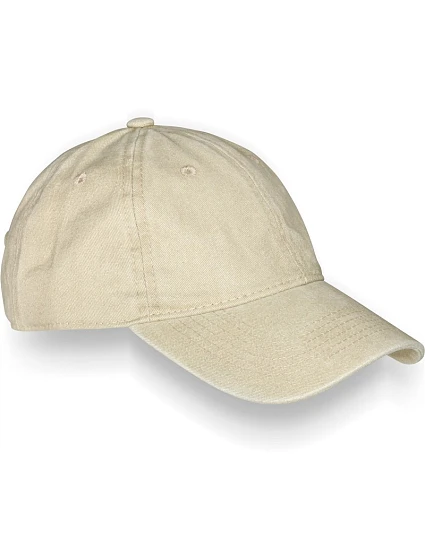 Result Headwear RC 092X 6-panelová vintage čiapka s kšiltom „Pure Cotton“ 28.092X vintage stone