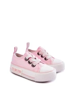 Dziecięce Materiałowe Trampki BIG STAR KK374052 Różowe
