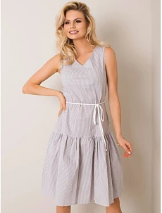 Šaty LK SK 508215.30P biela šedá