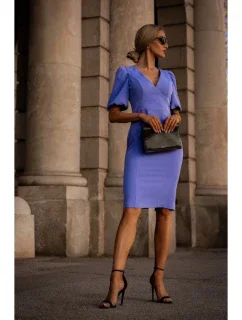 M779 Šaty s poprsím - svetlo fialové