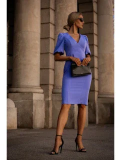 Šaty s  světle fialové model 19660704 - Moe