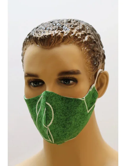 model 14994795 rouška zelená fotbalový míč - Vestis