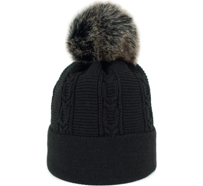 Dámska čiapka s bambulou 17802-3 Black - Art of polo