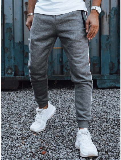 Pánske antracitové tepláky FashionStreet UX4425