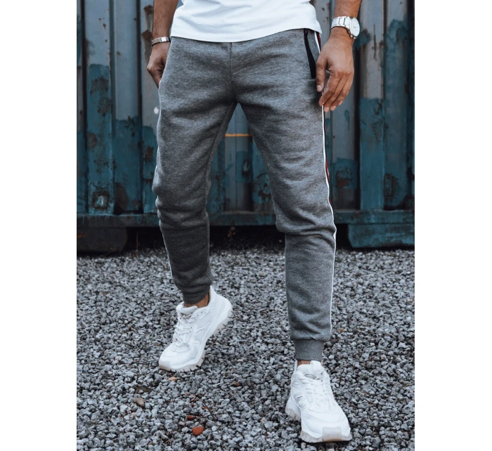 Pánske antracitové tepláky FashionStreet UX4425