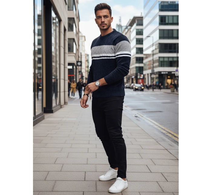 Pánský tmavě modrý svetr Dstreet model 21995277 - FashionStreet