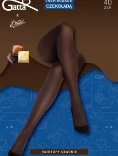 Gatta Microfiber Tights 40 DEN farba:dark choco