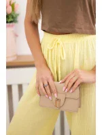 Mušelínové nohavice so širokými nohavicami žltej farby