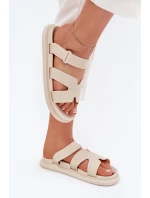 Dámské Gumové Klapky S Páskem Béžové model 21702749 - Boto
