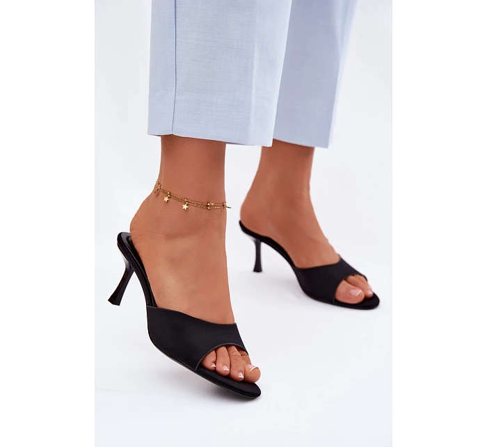 Dámské Nazouváky na Podpatku Černé model 22111328 - Boto