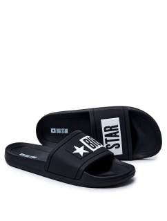 Klapki Męskie Big Star Gumowe Czarne DD174699