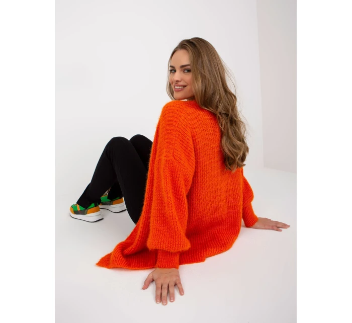 Sweter TW SW BI model 21127080 pomarańczowy - FPrice Sweter TW SW BI model 21127080 pomarańczowy - FPrice