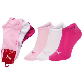 Puma Ponožky 3Pack 906807 Svetlo ružová/biela/ružová