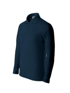 Detská polokošeľa Pique Polo LS námornícka modrá