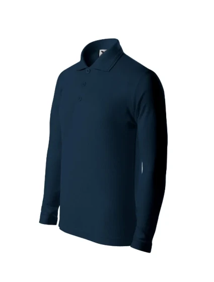 Detská polokošeľa Pique Polo LS námornícka modrá