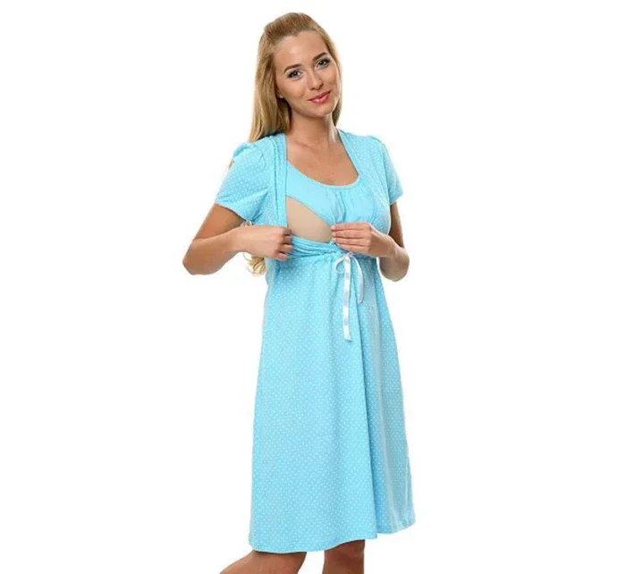 Dámska dojčiaca košeľa Radosc Svetlo modrá - Italian Fashion