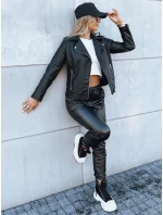 Dámská kožená bunda black Dstreet model 21971229 - FashionStreet Dámská kožená bunda black Dstreet model 21971229 - FashionStreet