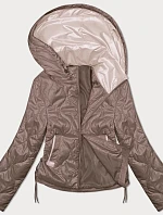 Dámska bunda S'West s bočnými šnúrami Dark Beige (B8235-101)