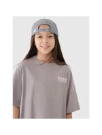 Dievčenské tričko oversize s potlačou 4F 4FJRSS25TTSHF2586-83S Dievčenské tričko oversize s potlačou 4F 4FJRSS25TTSHF2586-83S