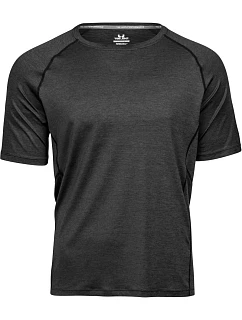 TJ Pánské sportovní tričko 18. black melange model 22498170 - Tee Jays
