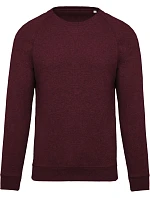 Kariban K 480 Pánska mikina s raglánovými rukávmi z biobavlny 20.K480 wine heather Kariban K 480 Pánska mikina s raglánovými rukávmi z biobavlny 20.K480 wine heather
