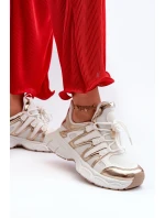 Dámské tenisky na masivní podrážce bílé model 21659040 - Boto Dámské tenisky na masivní podrážce bílé model 21659040 - Boto