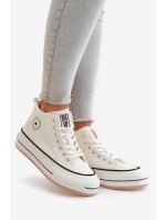 Zateplené Dámské Tenisky Na Platformě Eko Kůže Big Star model 21669595 Bílé - Big Star Shoes Zateplené Dámské Tenisky Na Platformě Eko Kůže Big Star model 21669595 Bílé - Big Star Shoes