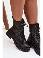 Dámské workery z eko kůže černé Calesia Dámské workery z eko kůže černé Calesia