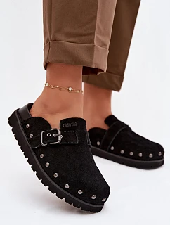 pantofle na platformě s a sponou Big Star Černé model 22100938 - Big Star Shoes