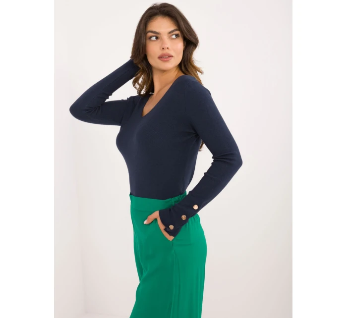 Sweter AT SW model 20493389 granatowy - FPrice