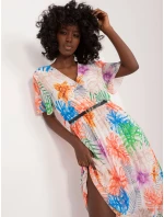 Sukienka DHJ SK  jasny beżowy model 20105332 - FPrice