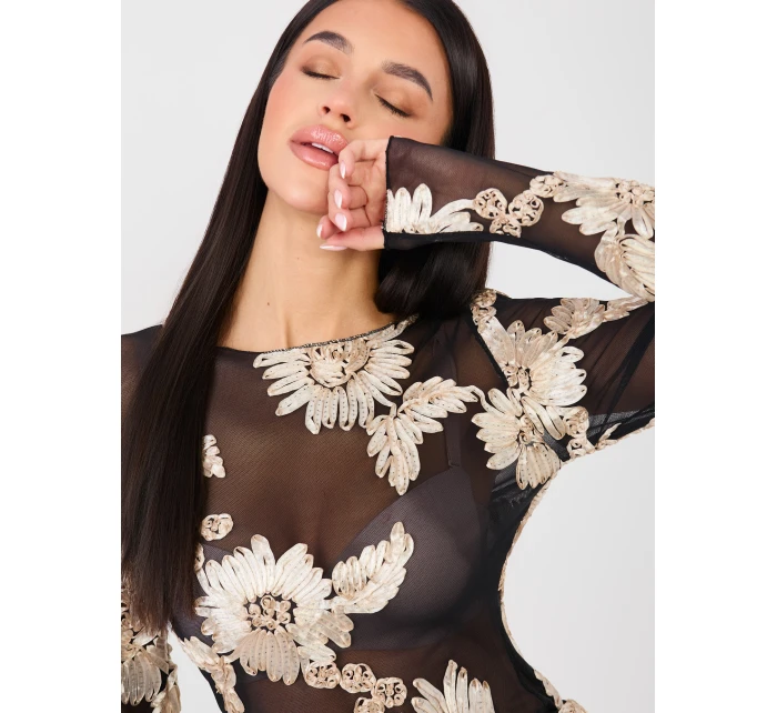 Blúzka IT BZ 22125.60 čierna a béžová