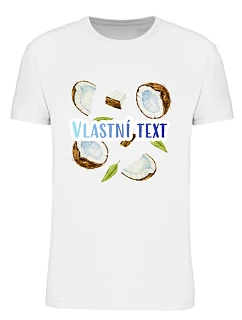 Personalizované pánské tričko s ovocem a textem