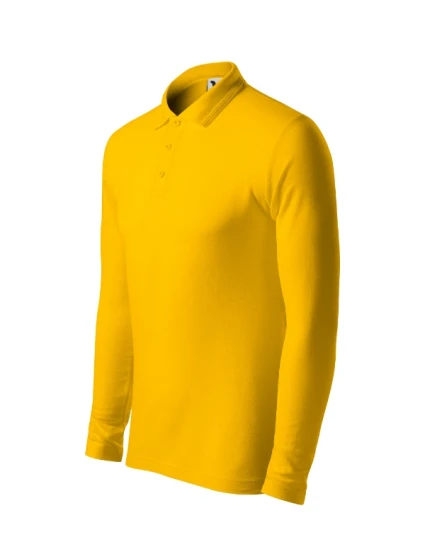 Polokošeľa Pique Polo LS žltá