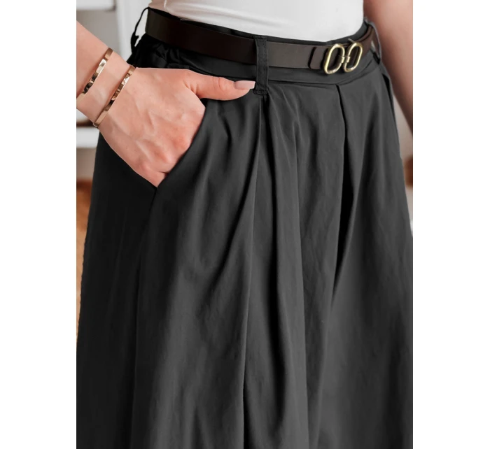 FLOWES sukňa s opaskom čierna FashionStreet UY2591