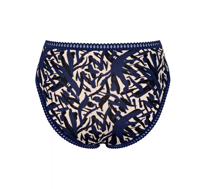 Dámske nohavičky GO Crush High leg C3P - BLUE - modré M008 - SLOGGI Dámske nohavičky GO Crush High leg C3P - BLUE - modré M008 - SLOGGI