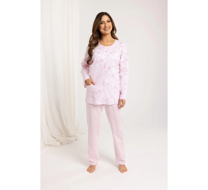 Pyžamo model 21224253 dlouhé/r MXL Z25/26 dámské rozepínací - Regina