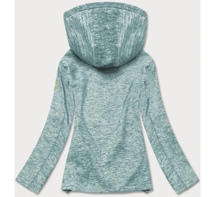 Šedo-limetková dámska športová bunda typu "softshell" (DW-21605) Šedo-limetková dámska športová bunda typu "softshell" (DW-21605)