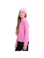 Dievčenská fleecová mikina 4F F060 fuchsiová 4FJWAW25UFLEF060 55S