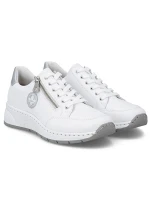 Dámské kožené polobotky bílé model 21910610 - Rieker