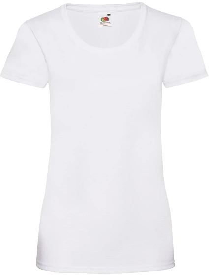 Fruit of the Loom Lady-Fit Valueweight T Dámske tričko 16.1372 biele Fruit of the Loom Lady-Fit Valueweight T Dámske tričko 16.1372 biele