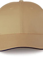WK WKP 145 6-panelová čiapka s kšiltom 20.145W camel/black