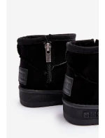 Dziecięce Śniegowce Ocieplane Na Suwak Czarne Big Star MM374100