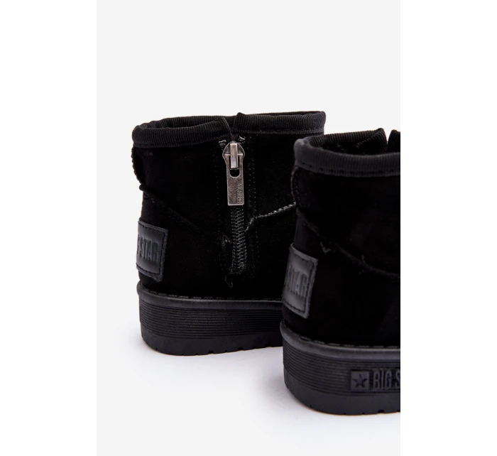 Dziecięce Śniegowce Ocieplane Na Suwak Czarne Big Star MM374100