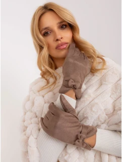 Rękawiczki AT RK model 19367723 ciemny bezowy - FPrice