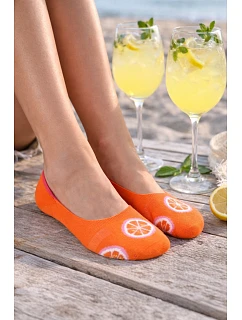 Dámske vzorované ponožky so silikónom