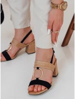Dámské sandály na jehlovém podpatku black Dstreet model 21984599 - FashionStreet