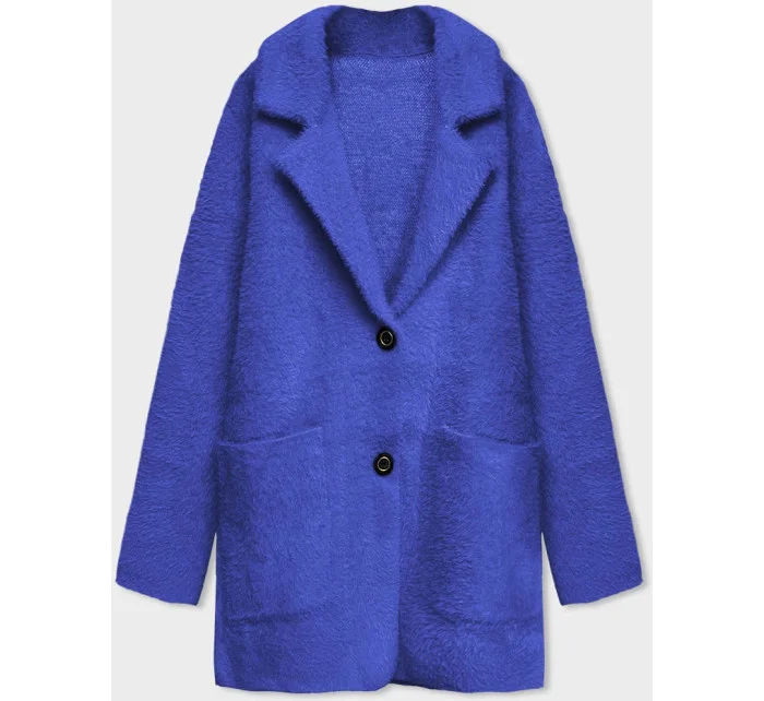 Krátky vlnený prehoz cez oblečenie typu alpaka v nevädzovej farbe (7108-1)